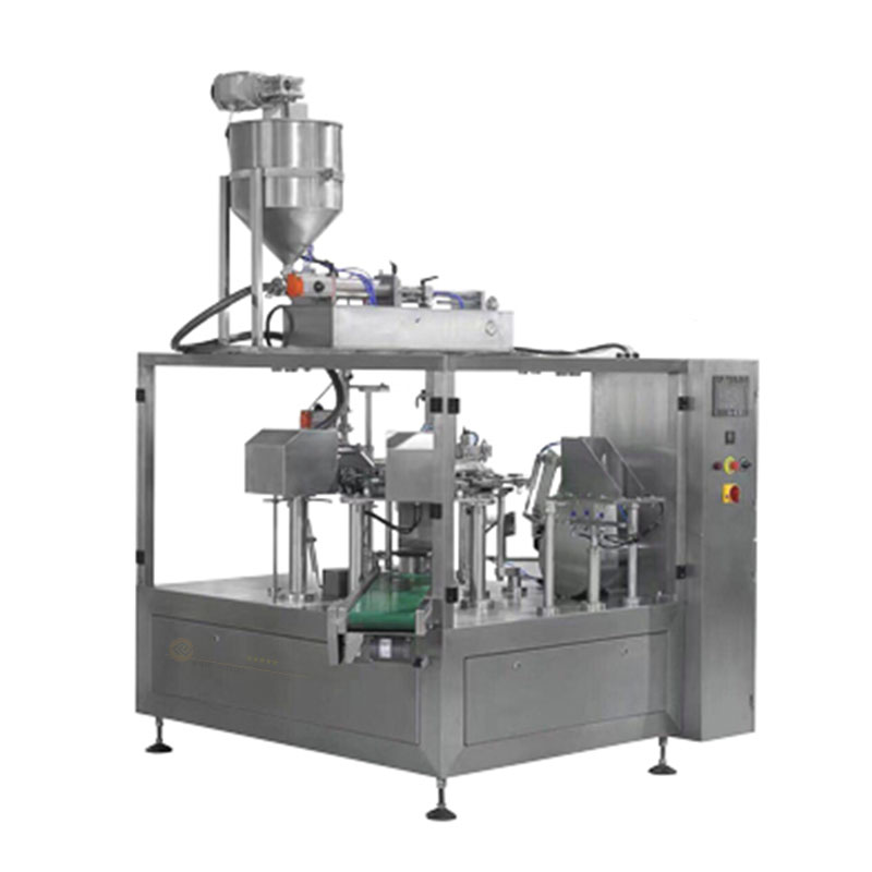 Rotating Liquid Sauce Premade Pouch Packaging Machine