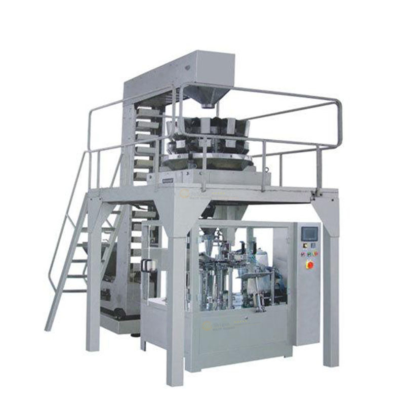 Fully Automatic Production Packing Machine Line, Stand-up Pouch Weighing Packaging Machine Solution