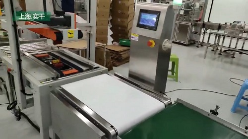 ODM/OEM Assemble Line Check Weigher And Box Sealing Machine System