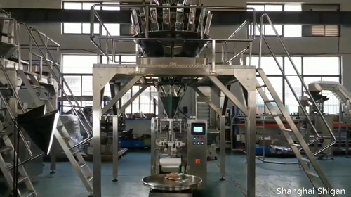 Granules Bagged Multihead Weigher Packing Machine System Price